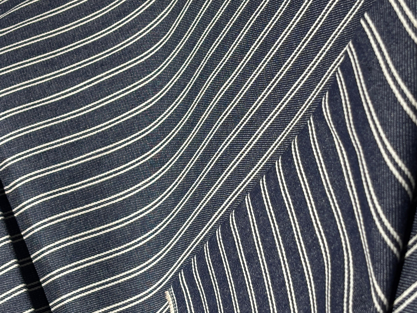 100% Cotton Denim STRIPES available in 2 different styles double stripe and single stripe [17175/76]