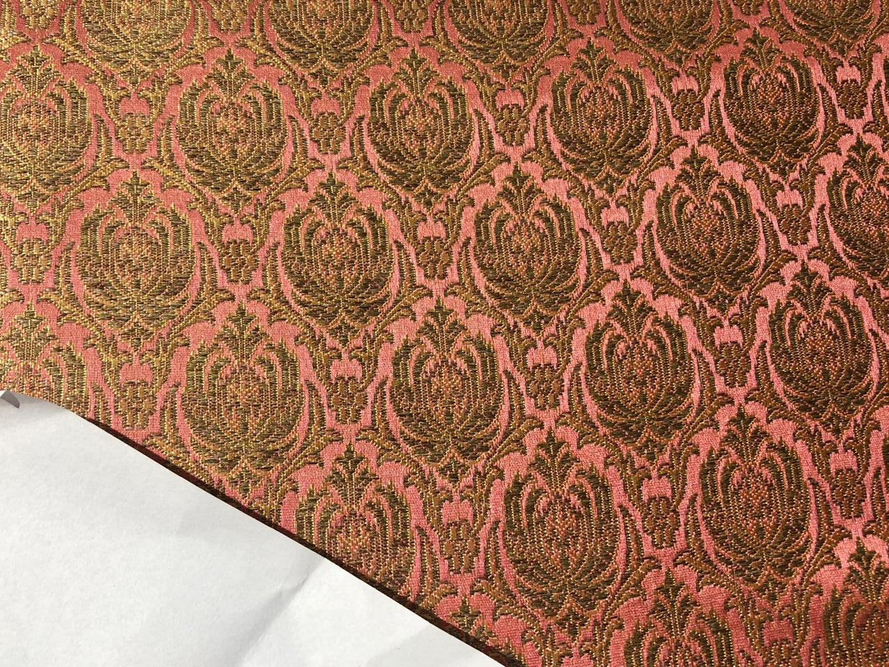 Silk Brocade fabric  jacquard  available in 2 colors mint and old rose BRO1000[4/5]