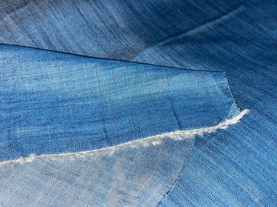 100% Cotton Denim Fabric 58" wide available in 2 COLORS blue blue and deep blue