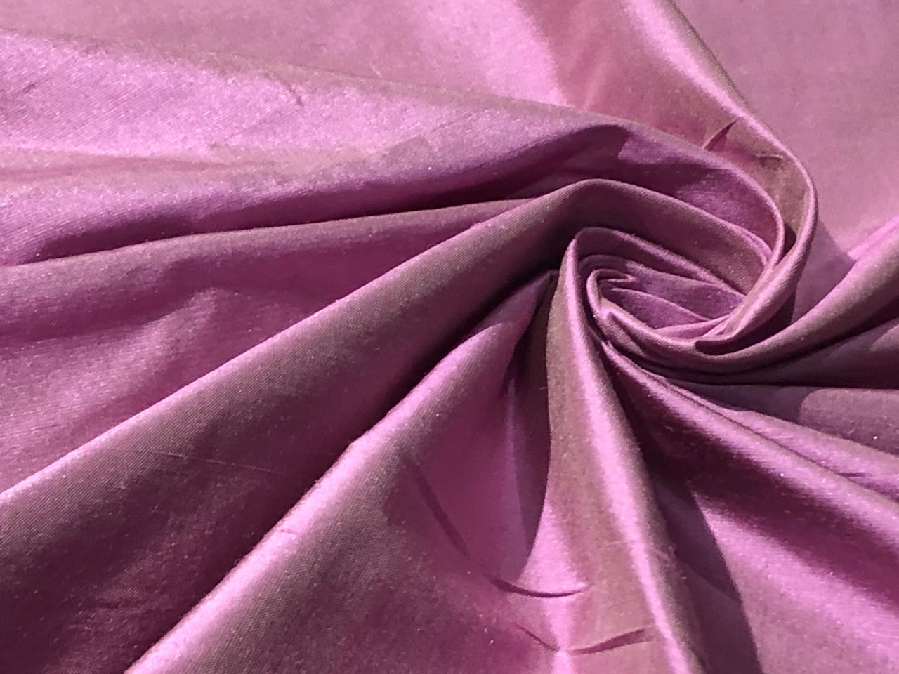 Pure SILK DUPIONI FABRIC Rosette Mauve colour DUP165[1]