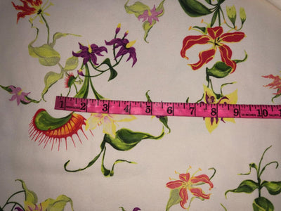 100% Cotton Matty fabric with a digital floral print [16007]