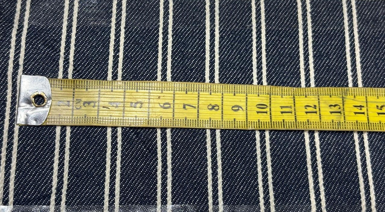 100% Cotton Denim STRIPES available in 2 different styles double stripe and single stripe [17175/76]
