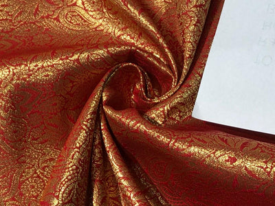 Silk Brocade fabric 44" wide INTRICATE JACQUARD available in 10 colors