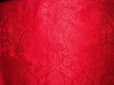 Brocade Fabric FLORAL Jacquard   44" WIDE available in 7 colors red,black,green,pink,wine,navy and goldBRO984