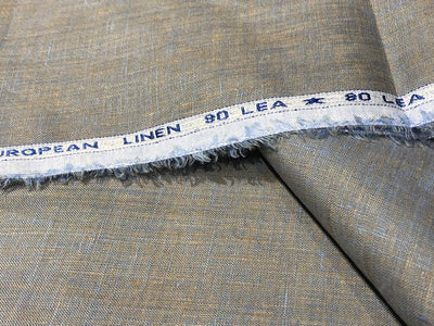 100% linen  80 LEA 58" wide available in 5 colors ivory/blue/taupe/silver grey AND sand