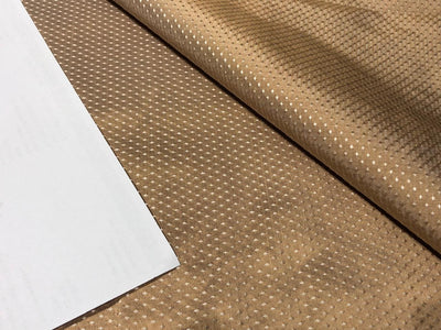 100% Silk Taffeta Jacquard Fabric SELF MOTIF  jacquard available in 2 colors light brown and cream TAFJACNEW13[2/3]