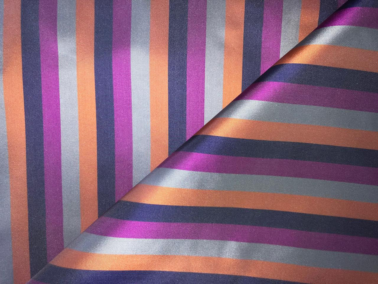 100% SILK TAFFETA FABRIC MULTI COLOR STRIPES TAFNEWS24[1]