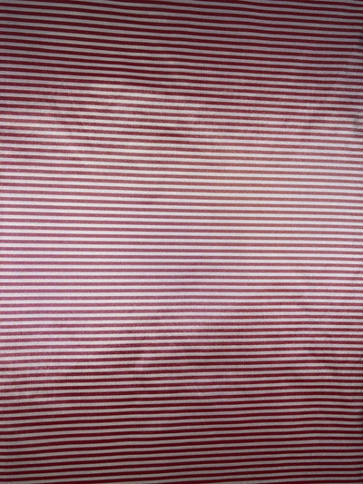 100 % SILK TAFFETA  RED AND WHITE color STRIPE 54" wide TAFS132