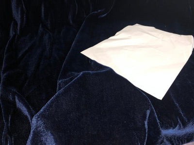 Silk  Velvet Plush Fabric MIDNIGHT BLUE 44" wide [16524]