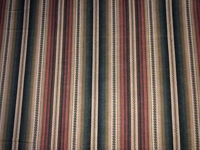 100% linen  digital print fabric 44" wide available in 2 STYLES multi color stripes and waves yellow ,sea green [15974/15975]