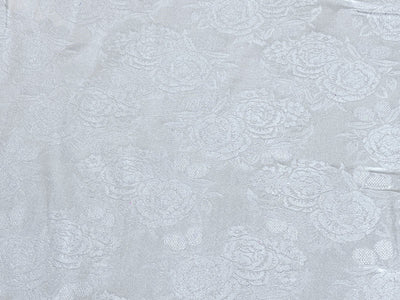 Silk  Satin JACQUARD IVORY WHITE 54" wide available in abstract,floral,roses,waves and triangles jacquard  designs