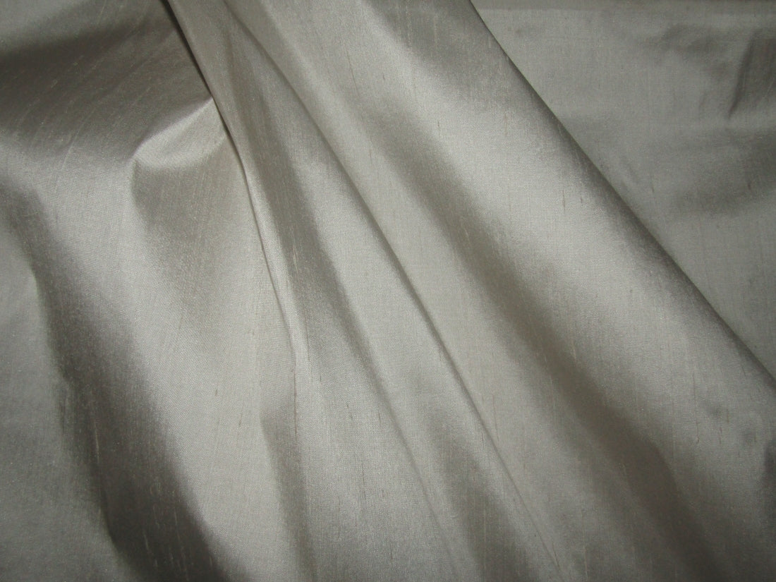 Cream 100% Pure Silk Fabric by the Yard, 41 Inch Pure Dupioni Silk Fabric,  Lustrous Slubbed Silk Fabric for Bridal Dresses, Curtains, Drapes 