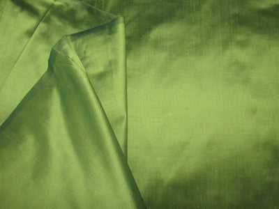 100% Silk Dupioni bright olive green  color 54"wide DUP234[2]