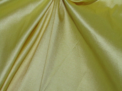 Pure SILK Dupioni FABRIC Lemon Yellow COLOR 54" WIDE DUP60[3]