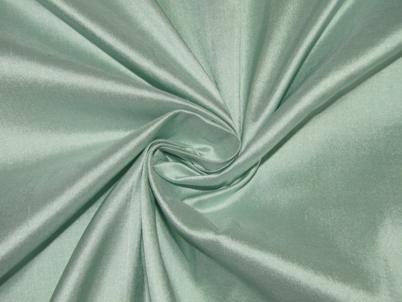 SILK Dupioni FABRIC Light pastel green color 54" wide DUP117[2]