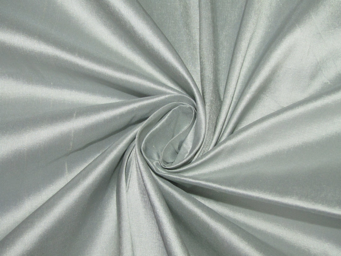 Pure SILK DUPIONI FABRIC SILVER color 54" WIDE DUP141[2]