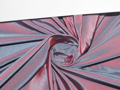 SILK TAFFETA FABRIC Aubergine color 54" wide TAF40[3]