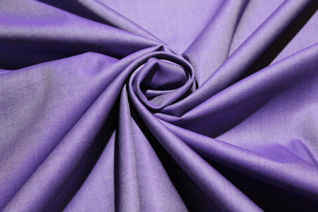 Zero iron  fine Winkle Resistant Giza Cotton fabric 58" wide available in 7 colors lilac lavender, baby blue ,azure blue ,pink, pinkish purple ,purple and white