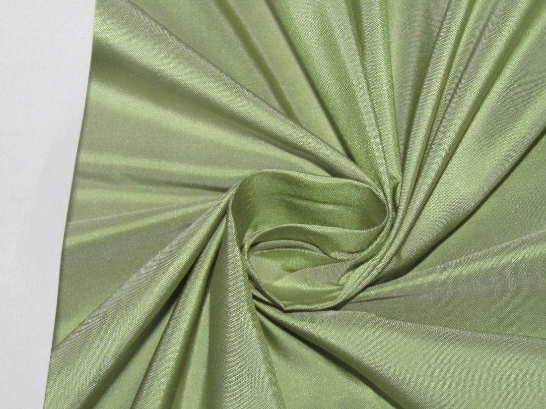 Pure SILK TAFFETA FABRIC pista color 44" wide TAF90[4]