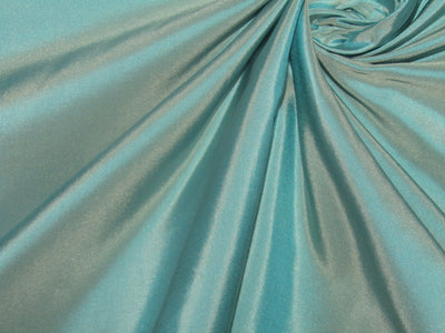 SILK TAFFETA FABRIC Dusty Sea Blue color 54" wide TAF188