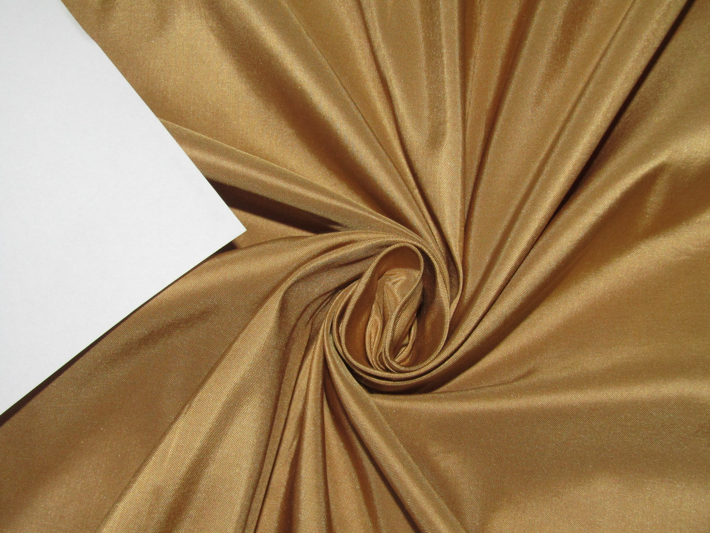 100% Pure SILK TAFFETA FABRIC Gold color 54" TAF335[1]