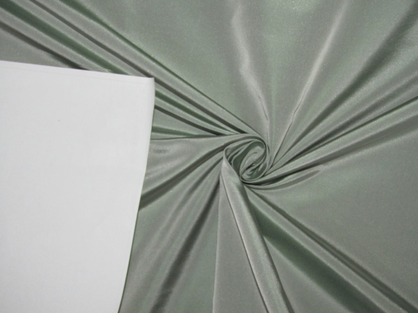 100% Pure Silk Taffeta 32 MOMME DARK SAGE color 54"-60" wide TAF337ROLL