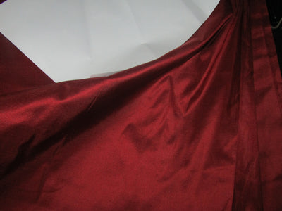 100% SILK DUPIONI FABRIC RUST COLOR DUP187[2]