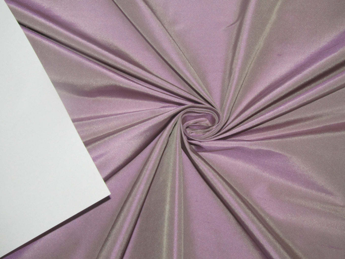 Silk Dupion fabric  LILAC TINGE OF GREEN [PURPLE X DUSTY MINT] color 54" wide [DUP411 ROLL]