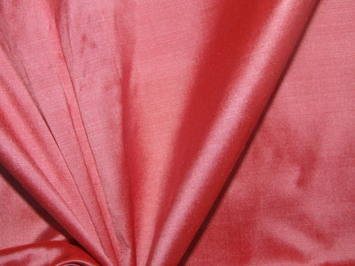 100% PURE SILK DUPIONI FABRIC RED X PINK  color 54" WIDE DUP385[1]