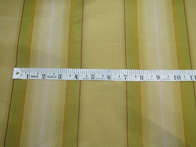 Silk Taffeta Fabric Shades of Gold,Green&amp; Wine Color stripes 54&quot; wide TAFS#21[1]