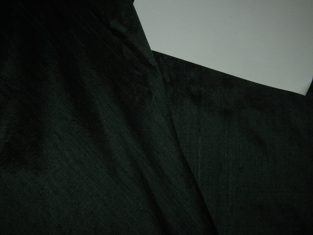 100% pure silk dupioni fabric dark green 44" wide with slubs MM2[9]