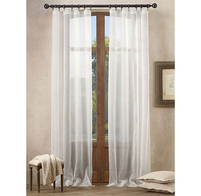 100% Silk Organza sheer Curtain panel