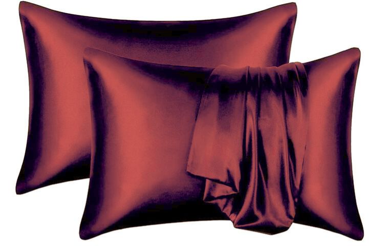 Pure Mulberry Silk Satin Pillow covers ( Set of 2)