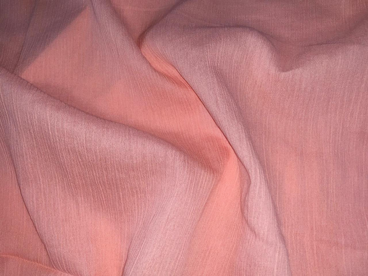 Cotton crush crepe  fabric 58" wide available in 10 colors deep orange /blush/royal blue/lemon/black/white/scarlet red/amethyst/pink and peach