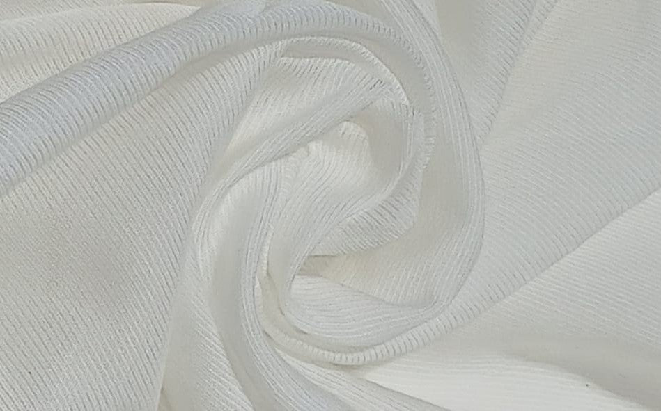 100% NATURAL FIBRE SOYABEAN PROTEIN or “vegetable cashmere” fabric White color 58" wide dyeable [16674]