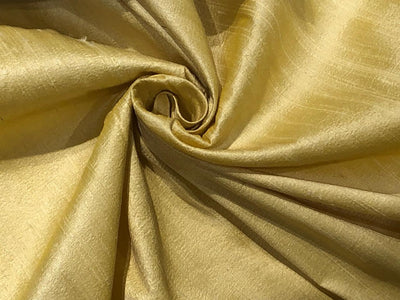 PURE SILK DUPION FABRIC GOLDEN YELLOW color 54&quot; wide WITH SLUBS*MM124[1]