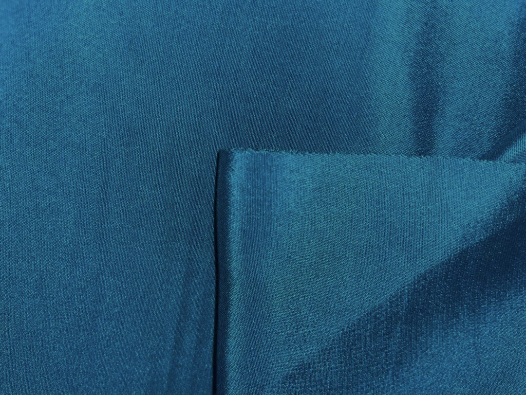 100% pure silk crepe Peacock blue 150 grams 44" wide [15460]