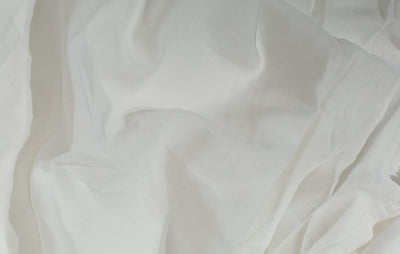 100% NATURAL FIBRE SOYABEAN PROTEIN or “vegetable cashmere” fabric White color 58" wide dyeable [16674]