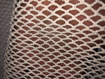 Cotton x jute fancy LACE overlay fabric offers intricate woven patterns 72"available in 5 designs