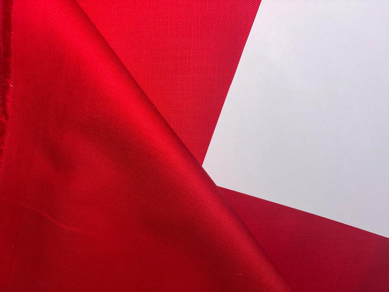 100% Cotton Denim  Fabric red color 58" wide  AMAZING FOR SHIRTS [17179]