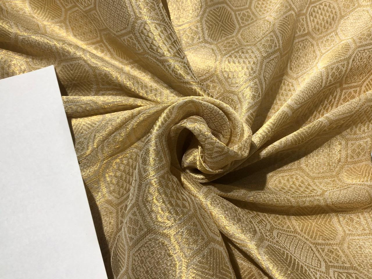 SILK MUGA  TISSUE WITH SELF GOLD JACQUARD [16638]