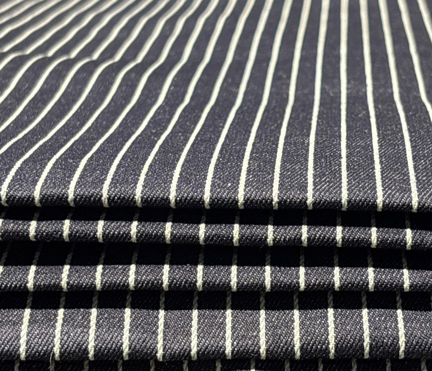 100% Cotton Denim STRIPES available in 2 different styles double stripe and single stripe [17175/76]