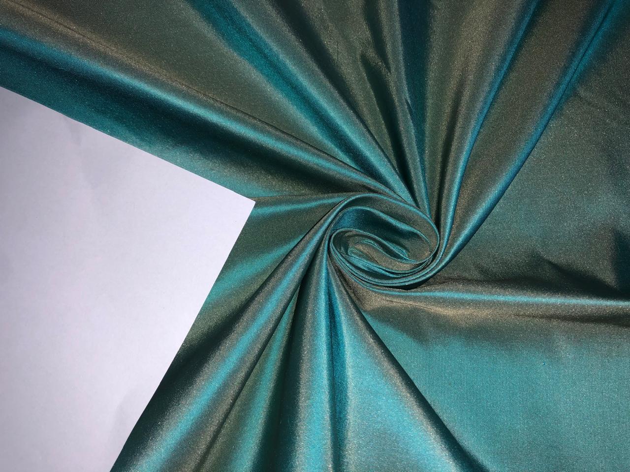 Silk TAFETTA fabric BLUE X GOLD  54"wide TAF343