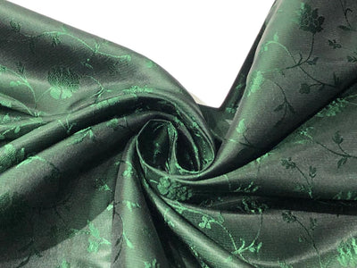 Silk Brocade  fabric~ satin 44" wide   jacquard available in 2 colors wine black and green black BRO102[1]/bro997[1/2]