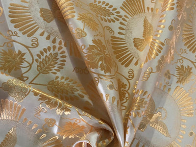 Brocade fabric VESTMENT 60" wide  available in gold x metallic gold and metallic silver BRO968