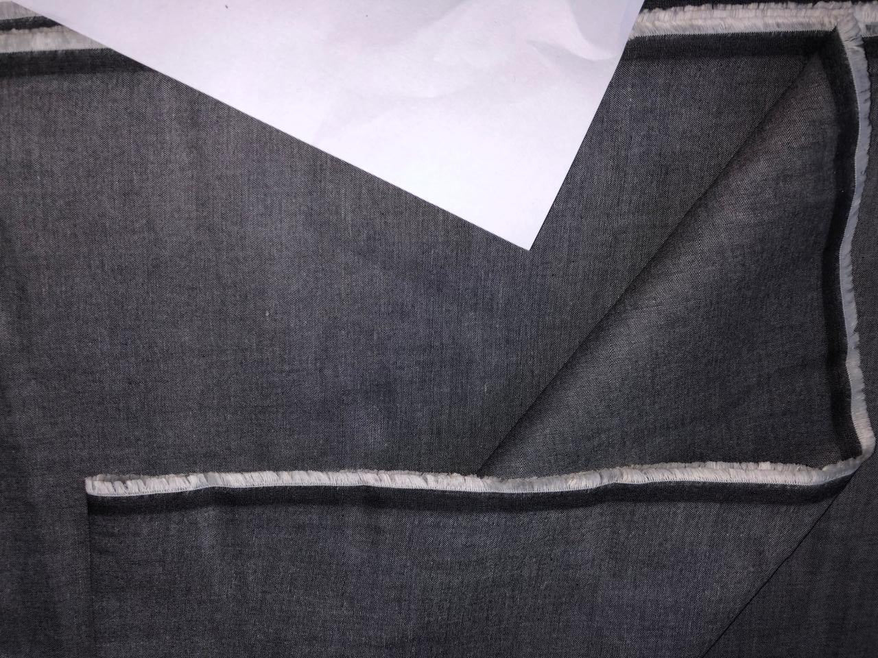 100% Tencel  Denim 5 ounce  Fabric  58" wide available in 7 colors blue/ dark denim blue/ charcoal grey / charcoal black/parrot green/bright yellow and sage