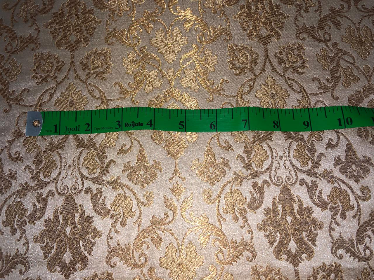 Silk Brocade fabric with  gold jacquard  BRO1018 available in 4 colors gold/lilac/grey and sea blue BRO1018
