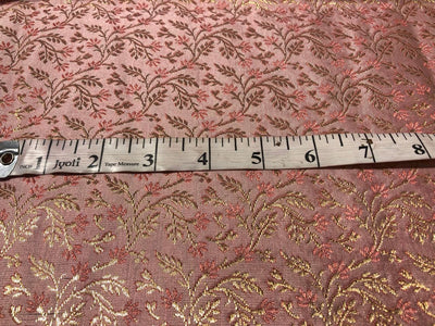 Silk Brocade fabric  pink floral   jacquard  BRO1004[1]