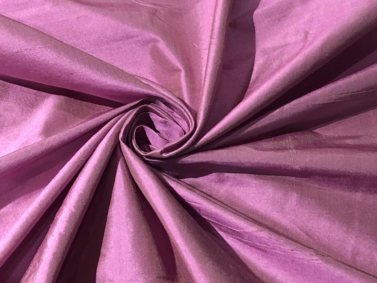 Pure SILK DUPIONI FABRIC Rosette Mauve colour DUP165[1]