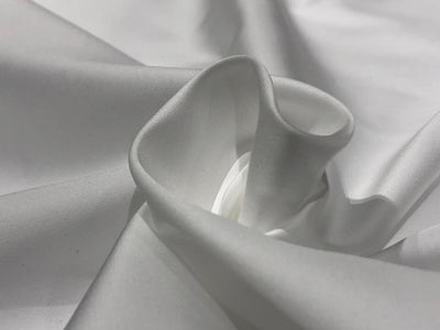 ITALIAN Cotton  Sateen White  Ivory 58" wide [15971]